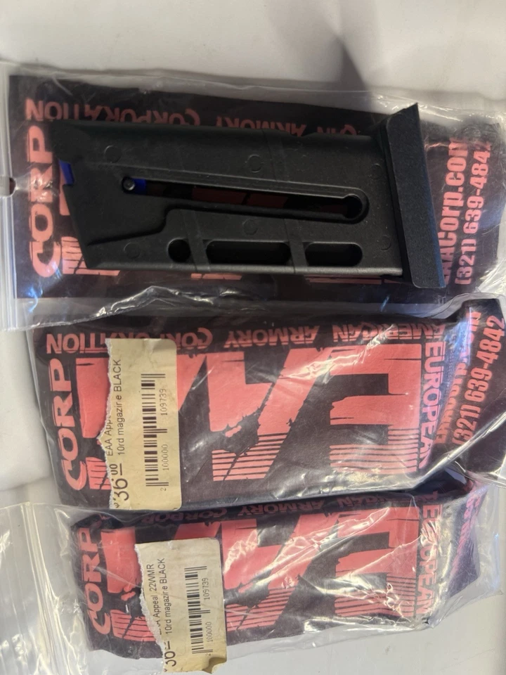 EAA Magazine For Witness Appeal Bull Pup Rifle .22 WMR Blue 10 Round 600545 - Image 2 of 4