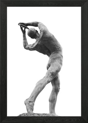 Diskuswerfer Statue 1 gerahmtes Wandbild Poster Leinwanddruck Bild