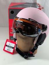 Skihelm Alpina Zupo Visor Q Lite Rosa, schwarz 51-55 cm Gr. M - NEU vom Händler!