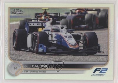 2022 Topps Chrome Formula 1 F2 Cars Refractor Olli Caldwell #141 0c6