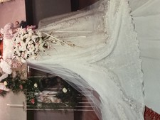 vintage lace wedding dress 1990 