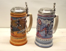  1992 Olympic steins pair -Anheuser Busch pair CS162, CS163