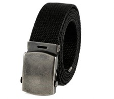 One Size, 50 inches, 56 Black Color Belt - Antique Silver Buckle