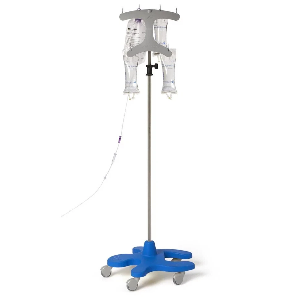PEDIGO P-1090-CV Clearstep 5-Leg Base w/ Stainless Steel IV Stand - Imagem 2 de 4