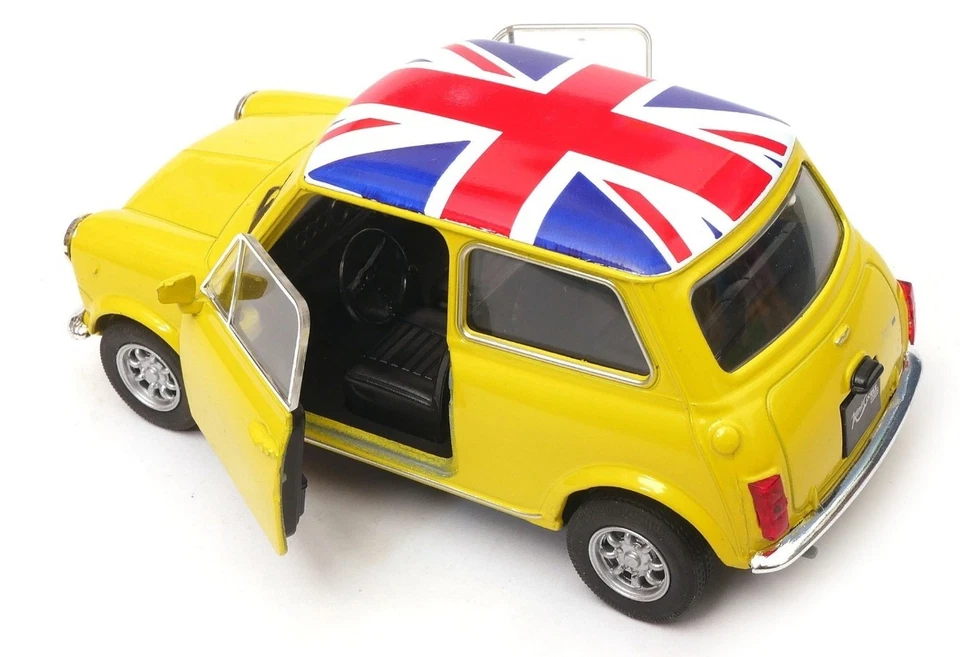 Welly Mini Cooper 1300 Yellow UK Flag 1:34 1:39 Scales 4.5 Inch US DUTIES PAID - Image 3 of 4