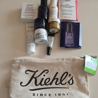 Kiehl s Travel Bundle Set 11 Teile Ultra Facial Cream, Midnight recovery Cream..