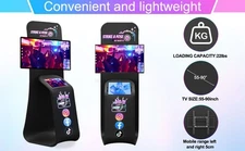 Kiosk TV Floor Stand Floor Holder Station Show Display Tension Fabric Tablet