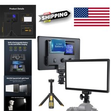 Professional LED Video Light with Adjustable Color Temperature and Built-in LCD