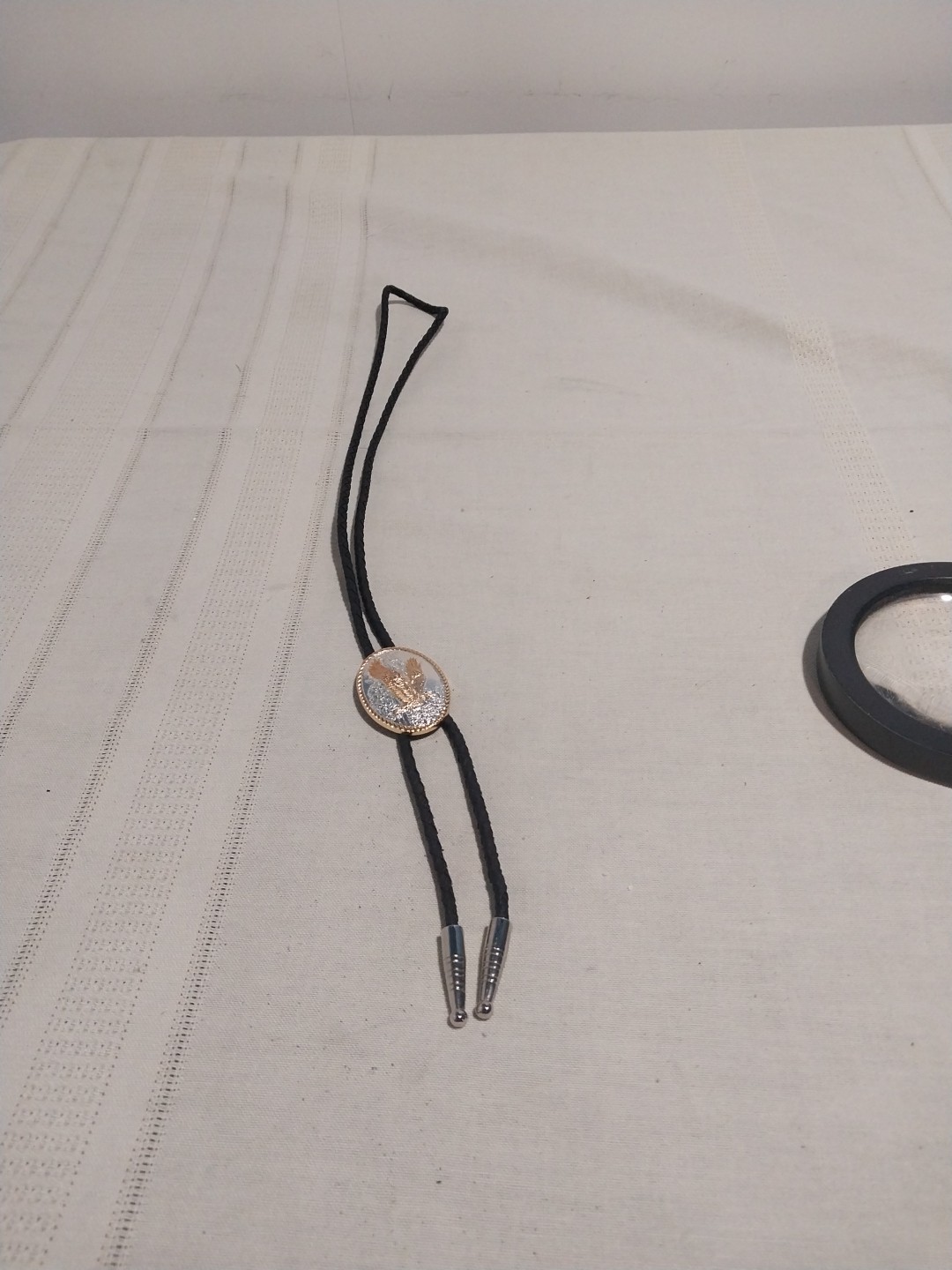 Solid Brass Ivan Bolo Tie Featuring a Soaring Eag… - image 6