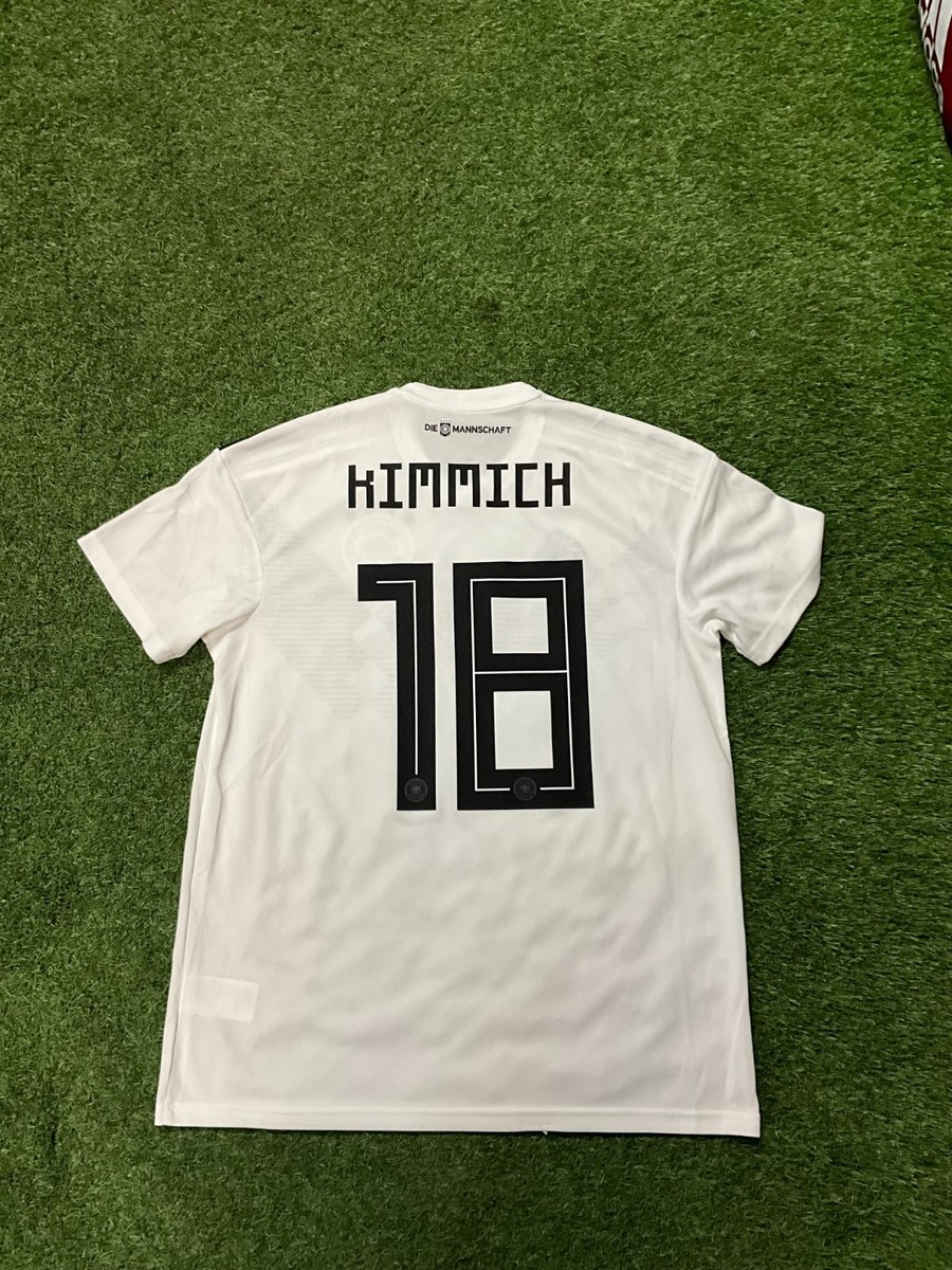 adidas Germany Men's Home Jersey 18/19 Legend Kimmich #18 - White