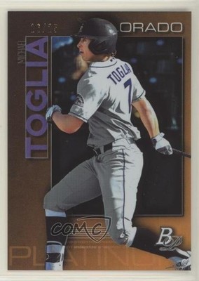 2020 Bowman Platinum Wal-Mart Top Prospects Orange 10/25 Michael Toglia 4l3