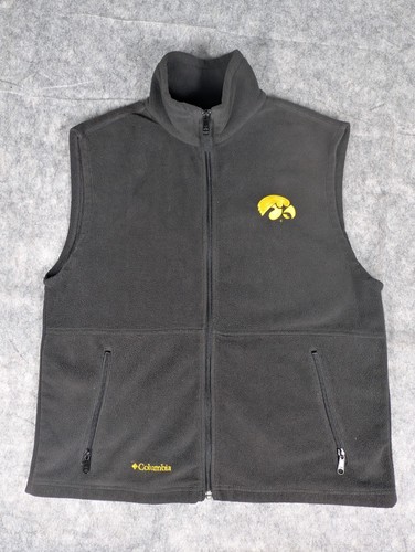 Iowa Hawkeyes | Columbia | Black | Mens | Fleece Vest Full Zip | L - Picture 3 of 11