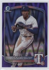 2025 Bowman Chrome Prospects Purple RayWave Refractor Sebastian Walcott 1e91