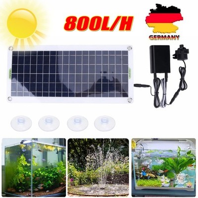 Solar Panel Powered 50W 800L/H DC 12V Garden Pond Decor Solar Water Pump Kits -
