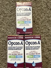 Bausch  Lomb Opcon-A Eye Drops Allergy Relief ,0.5fl Oz/15mL 3 Boxes 6/2027