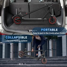 Foldable 25MPH Scooter with Dual Dampers - Great Birthday & Christmas Surprise!