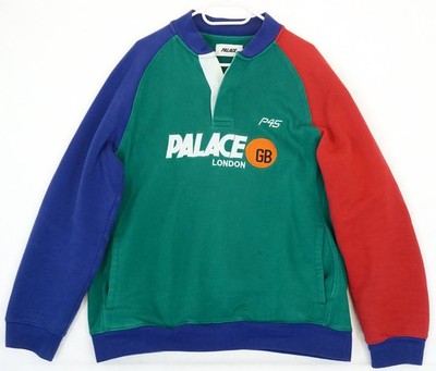 Palace P45GB Color Block Cotton Sweater Herren Größe L