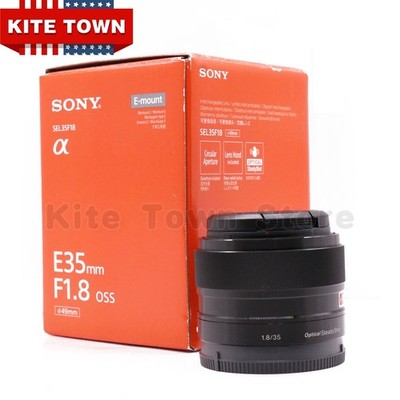 Sony E 35mm f/1.8 OSS Lens For APS-C E-Mount Cameras SEL35F18 W/ Box Near Mint