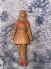 Anni 1940 Gerber Bambola Casa Delle Bambole Rara Donna Bionda In Gomma Dura