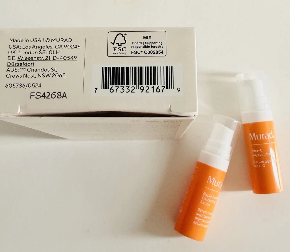 Correctores de manchas oscuras MURAD Derm Duo Minis | Suero rápido para manchas oscuras + Suero Vita-C Foto 3 de 3