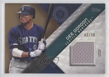 2018 Topps Major League Material Series 2 Gold 43/50 Dee Gordon #MLM-DG 4al