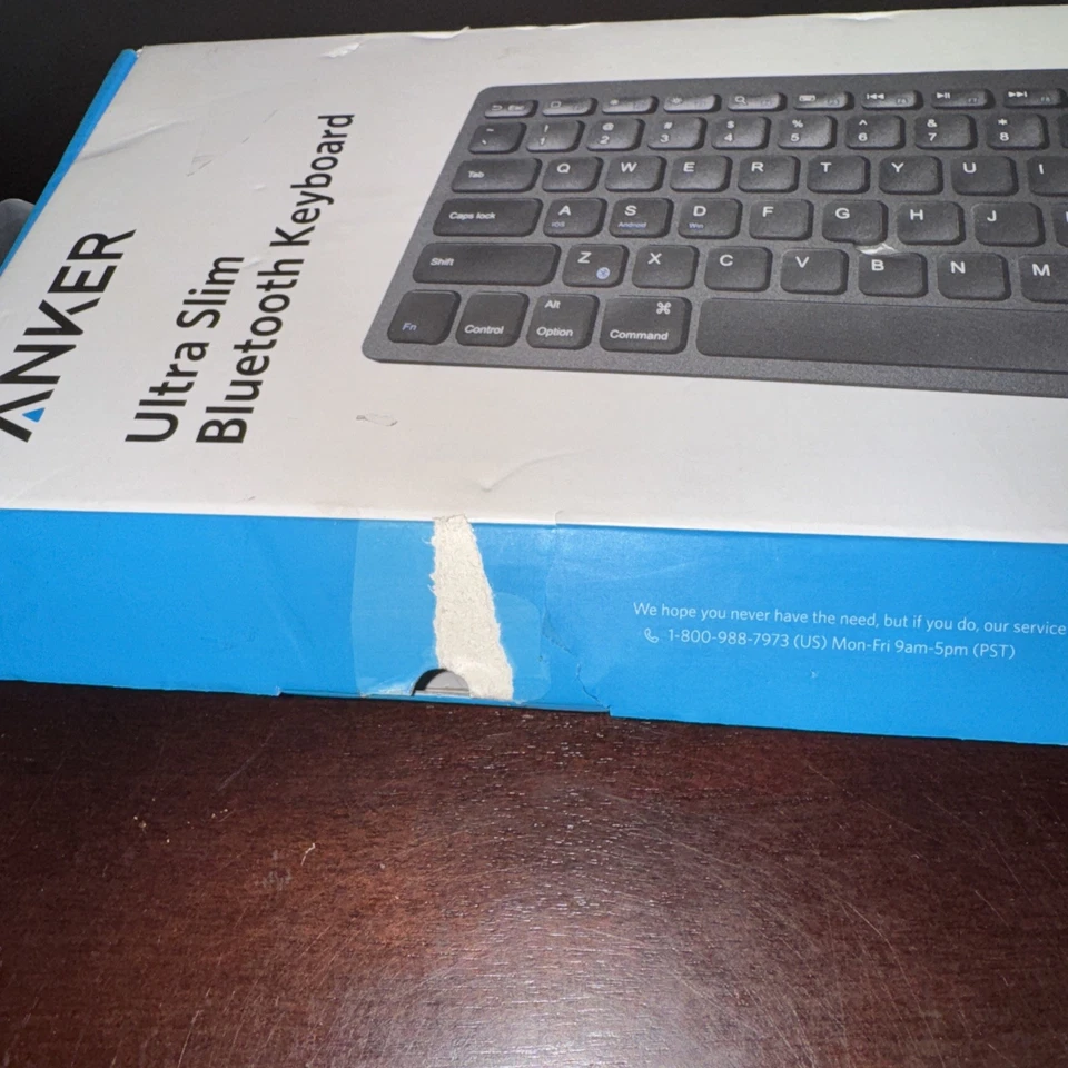 Anker Ultra Slim Bluetooth Keyboard New Open Box - Image 3 of 4