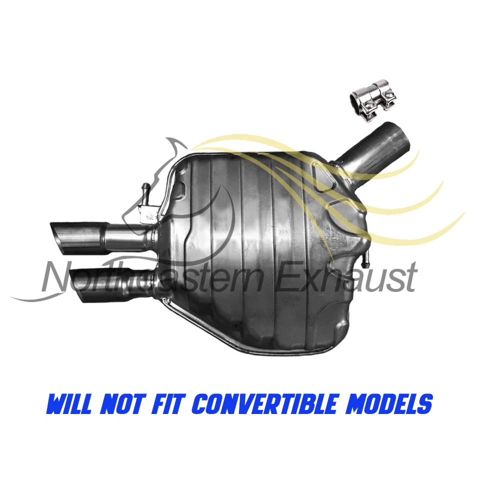 Silenciador de escape traseiro ajuste direto serve: 2010-2011 Audi A5 Quattro 2.0L - Imagem 3 de 4