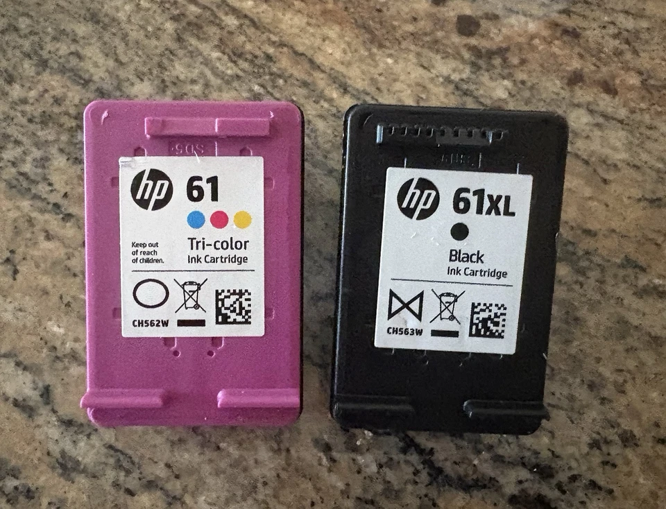 HP 61 Black High Yield and Tri-Color Standard Yield Ink Cartridge - CZ138FN #140 - Image 3 of 4