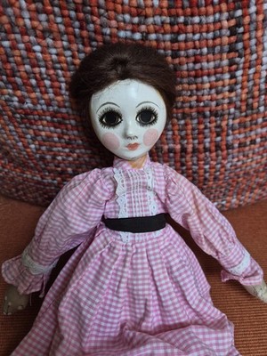 Vintage Tante Sally Puppe 70er Jahre Pappmaché Kopf 18 Zoll