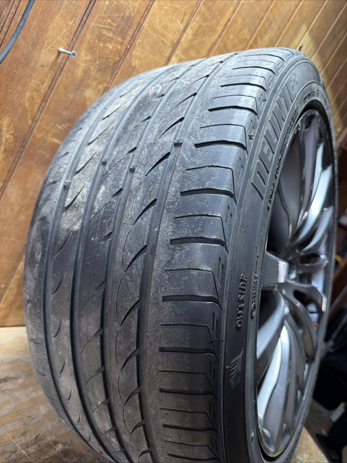 ⭐ 14-21 Maserati Ghibli Rear 19" Light Alloy Speedline Rim Wheel Tire Oem