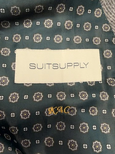 Suitsupply Custom Made Overcoat 40 Gray Herringbone Wool Cashmere E Thomas image 5