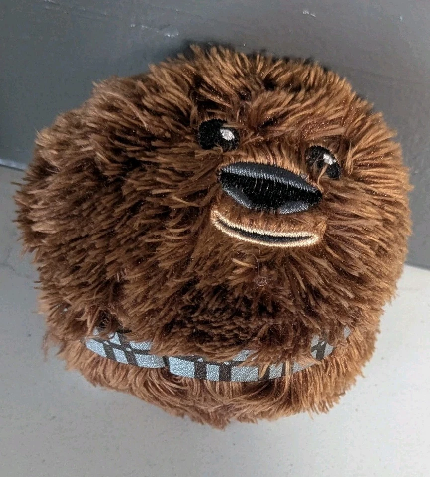 HALLMARK FLUFFBALL Star Wars CHEWBACCA BALL 4" Brinquedo de Pelúcia Bicho Lembrança - Imagem 2 de 4