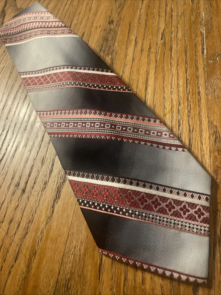 Винтажный EUC 60-х 70-х Олег Кассини для Marshall Field & Co. Мод из полиэстера с широким галстуком - Изображение 2 из 4