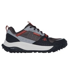 Skechers Shoes Men Outdoor Trail Sport Comfort Gray Black Arch Fit Flex 237604