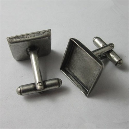 10 pz/lotto 16 18 20 mm vintage quadrati vuoti gemelli base pad fai da te artigianato reperti - Foto 11 di 16
