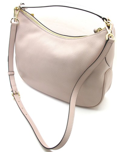 NUEVO MICHAEL KORS KELSEY Md Hobo Cuero Convertible Bandolera de Hombro Rosa Suave - Imagen 3 de 8