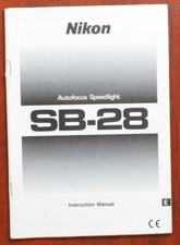 NIKON SPEEDLIGHT AUTOFOCUS SB-28 INSTRUCTION BOOK, 96 PAGES/157341