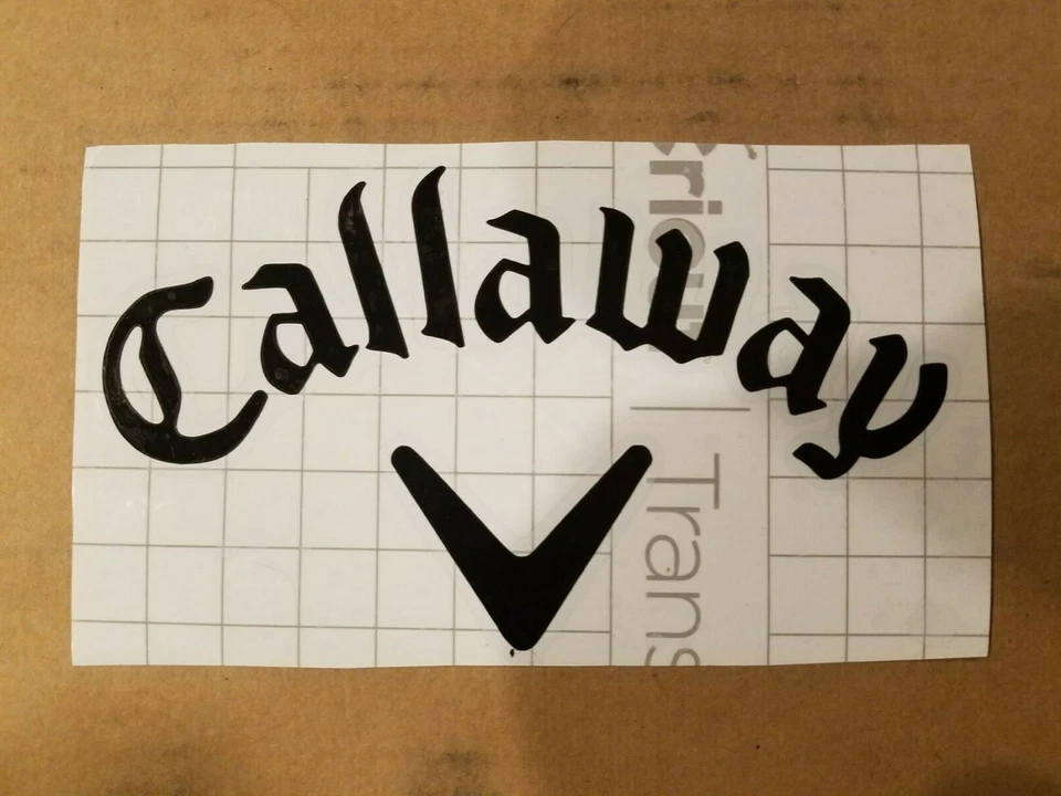 CRICUT Callaway Golf Vinyl Decal