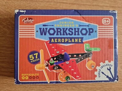 Junior Ingenieure Werkstatt Flugzeug Bausatz geöffnet nie benutzt