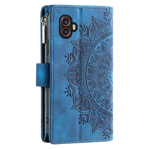 For Samsung Xcover6 Pro Case Datura Leather Zipper Card Slots Flip Wallet Pocket - Photo 35 sur 67