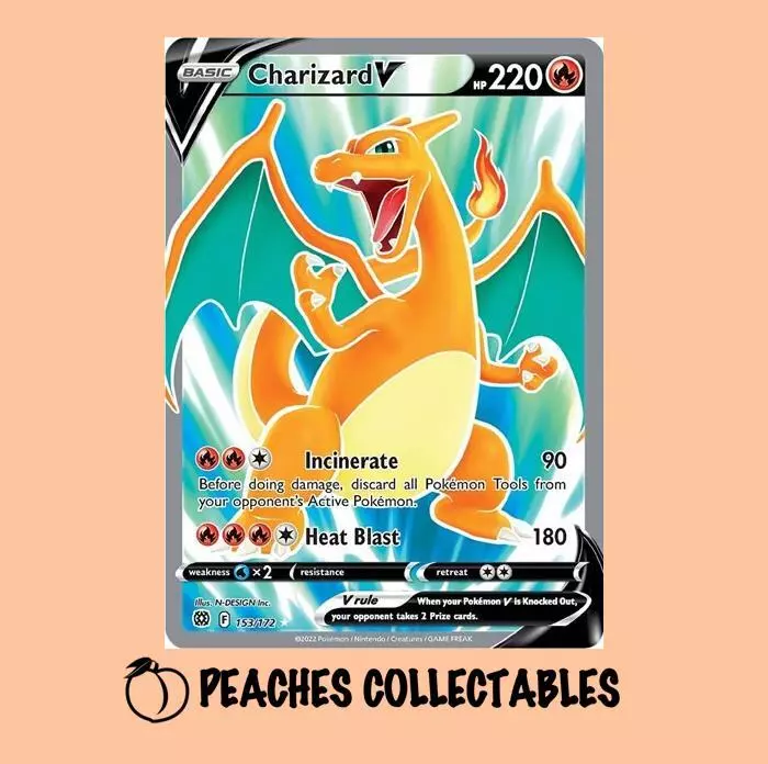 2022 pokemon Charizard V # 153/172 pack fresh brand new very nice