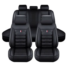Universal Luxury Leather Auto Seat Cover 5-Sits Cushion Full Set Car Accessories