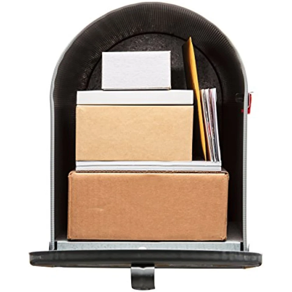 Gibraltar Stanley (ST200000) Buzón Jumbo Montaje Poste, Acero Galvanizado - Plateado Foto 2 de 4