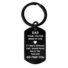 Funny Dad Keychain Dad Gifts from Daughter Son Gifts for Father Birthday Chri...
