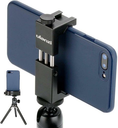 Ulanzi ST-02S Aluminum Phone Tripod Mount w Cold Shoe Mount, Support Vertical - Picture 10 of 12
