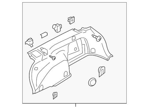 Panel de recorte trasero para Subaru (N/P 94027AJ20AVH)