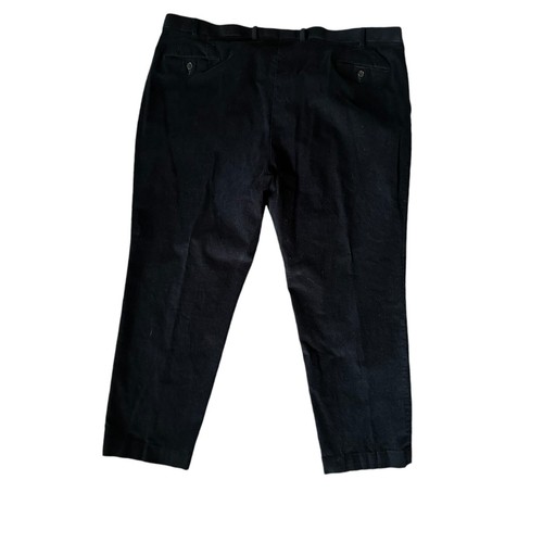 Lauren Ralph Lauren Mens Size 46x29 Velvet Micro Corduroy Dress Pant Black Dog - Picture 3 of 15