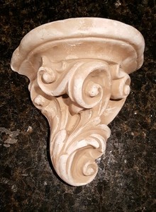 Decorative Stone Wall Sconce Shelf Home Patio Decor In Outdoor Ebay
