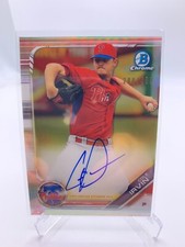 Cole Irvin 2019 Bowman Chrome 1st Bowman Refractor auto/499