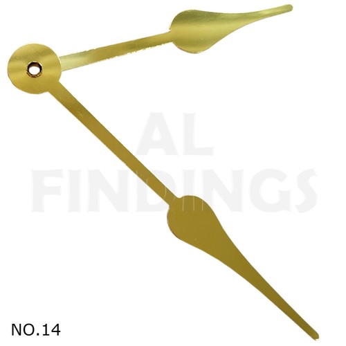 New Press Fit 2x Quartz Metal Clock Hands For Movements Hand Holes 3.1mm & 5.0mm - Picture 14 of 85